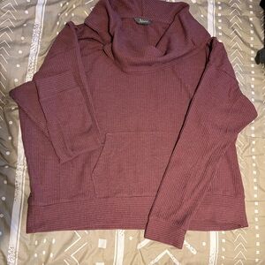 Natural Reflections Cozy Cowl Neck Sweater in Mauve